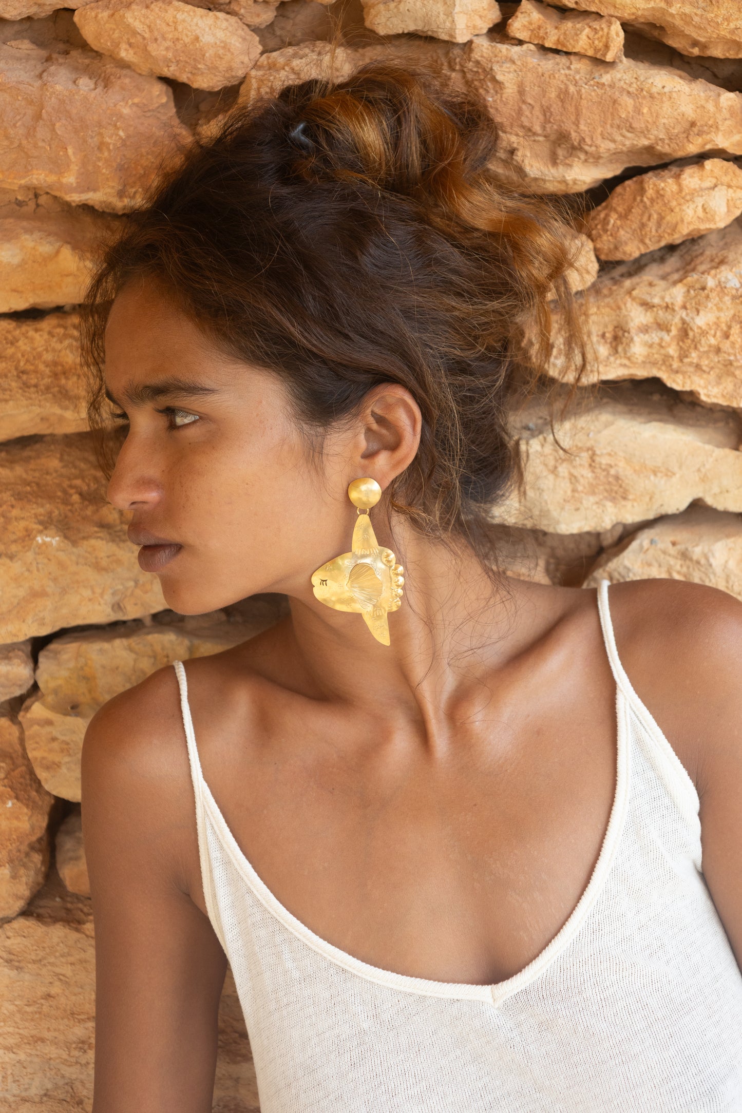 Pendientes pez luna