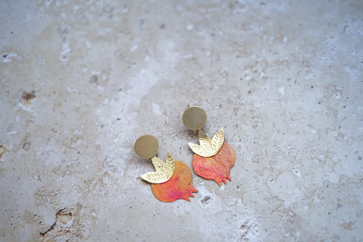 Pendientes granadas pequeñas