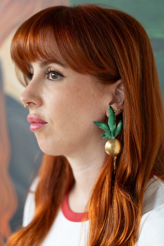 Pendientes Remolachas