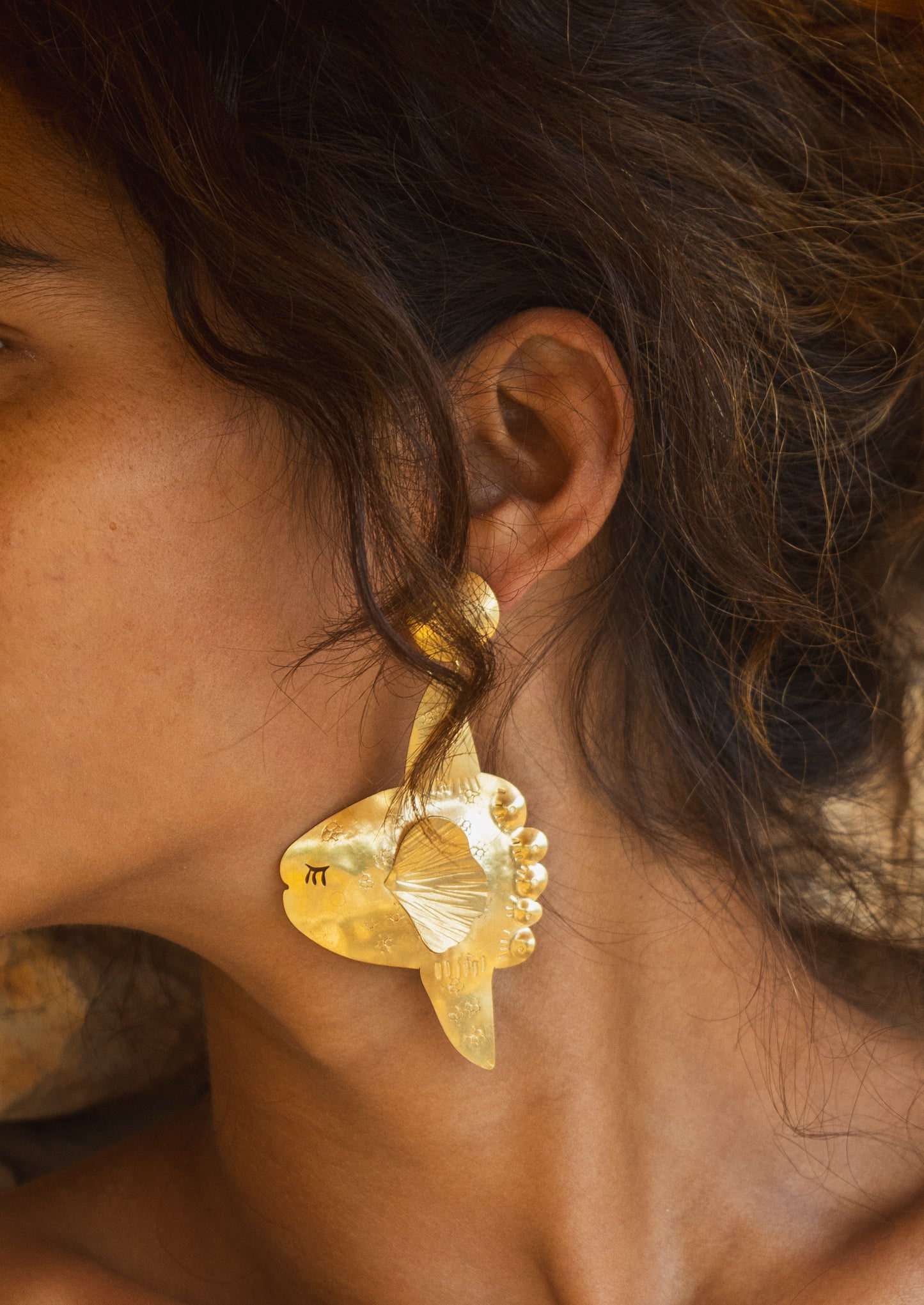 Pendientes pez luna