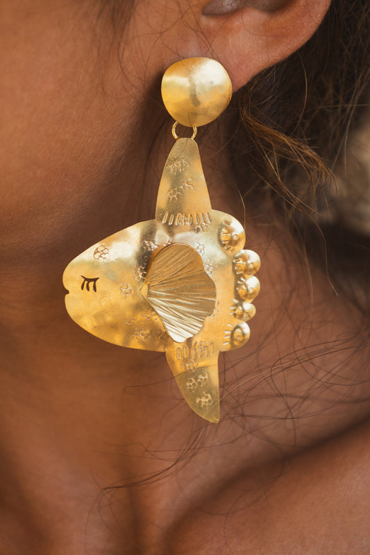Pendientes pez luna