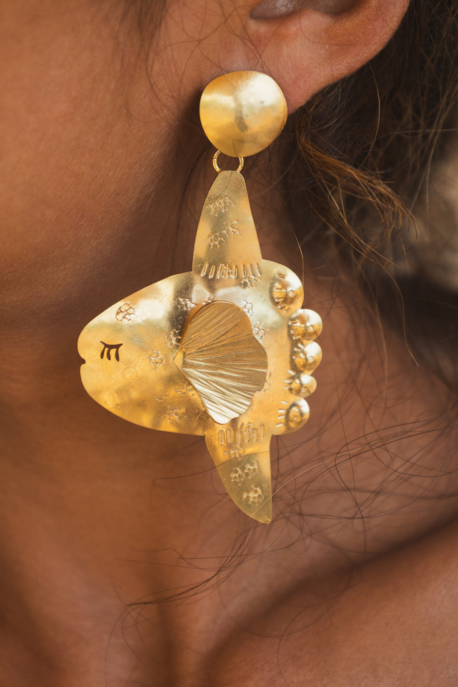 Pendientes pez luna