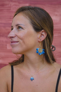 Pendientes flores campestres