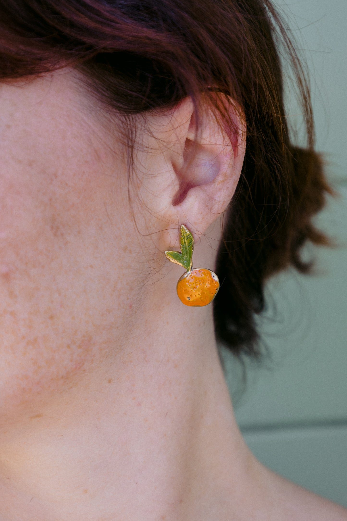 Mini-Mandarinen-Ohrringe