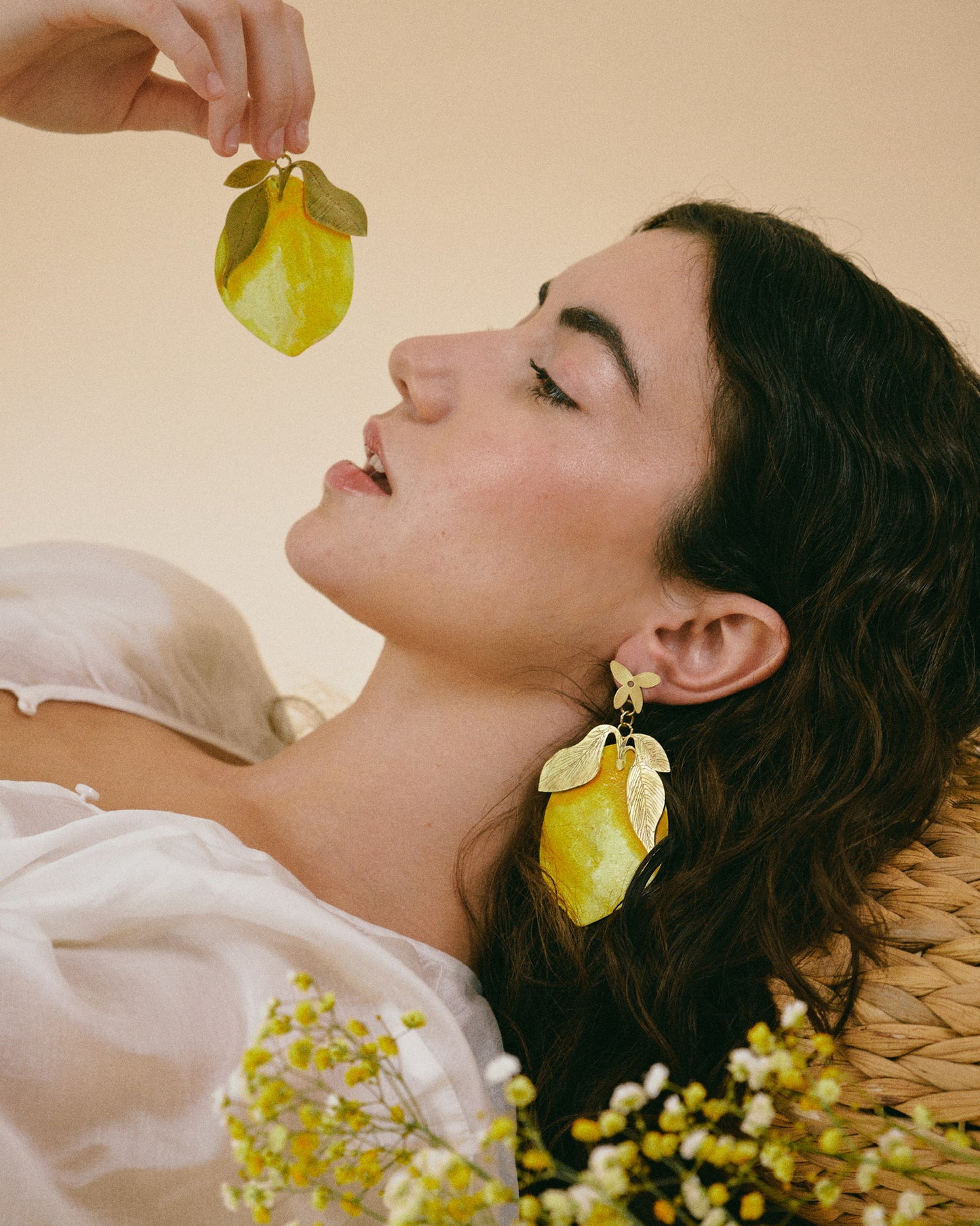 Pendientes limones gigantes
