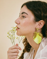 Pendientes limones gigantes