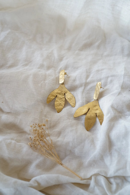 Pendientes plumaje grandes