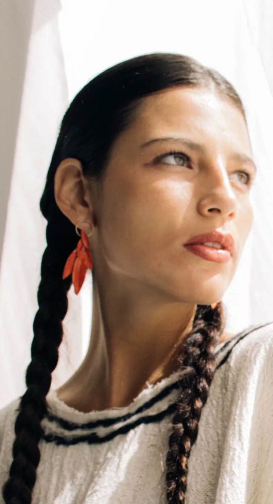 Pendientes hojas de olivo