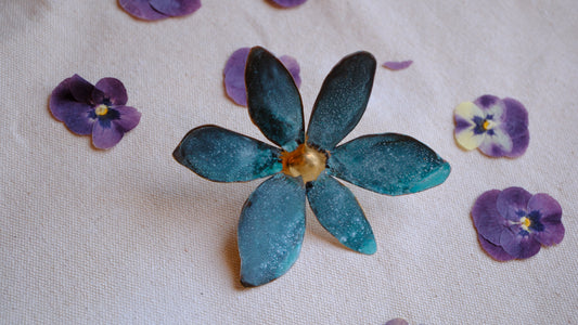 Anillo Flor de colibri