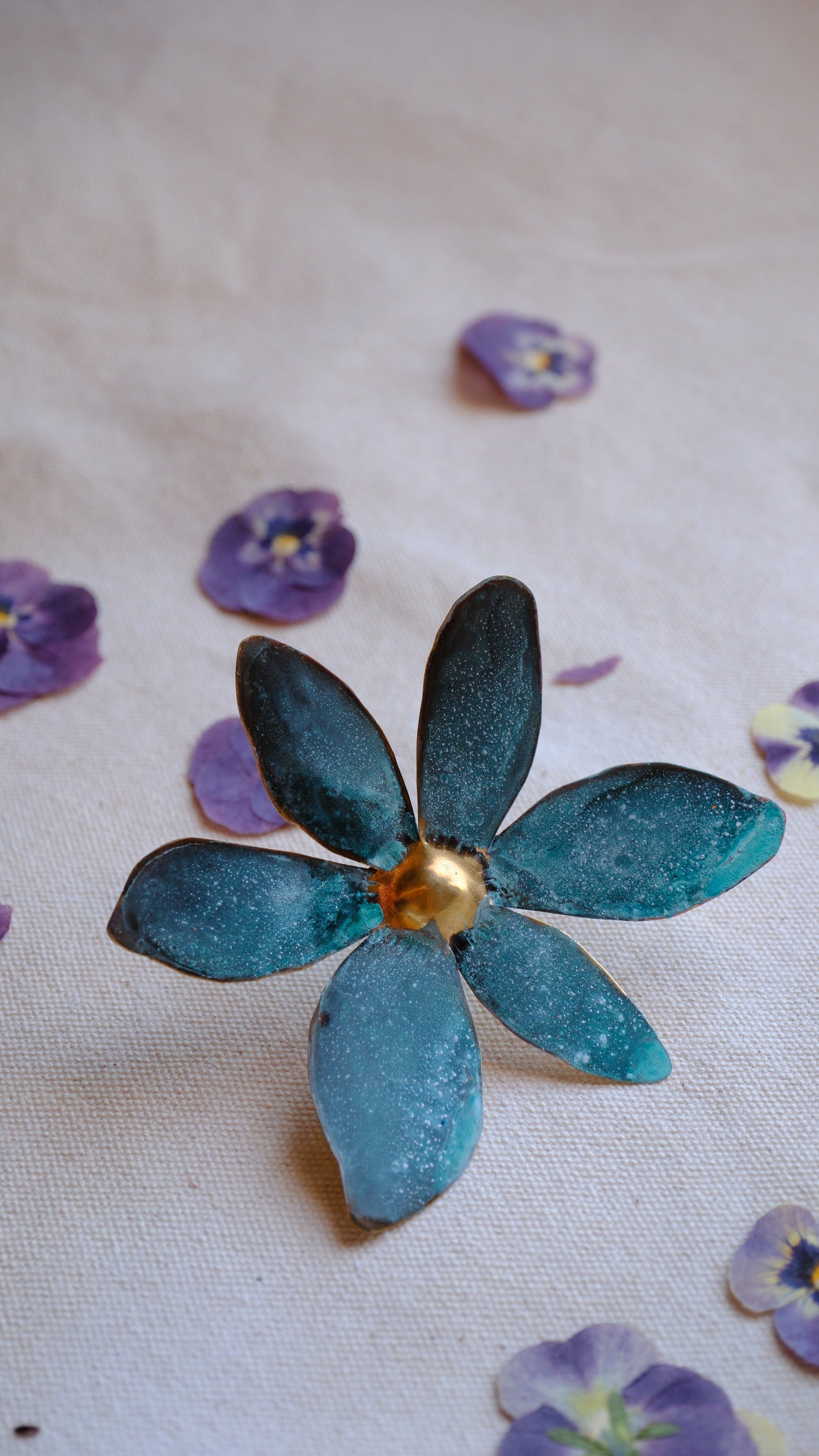 Anillo Flor de colibri