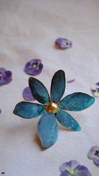 Anillo Flor de colibri