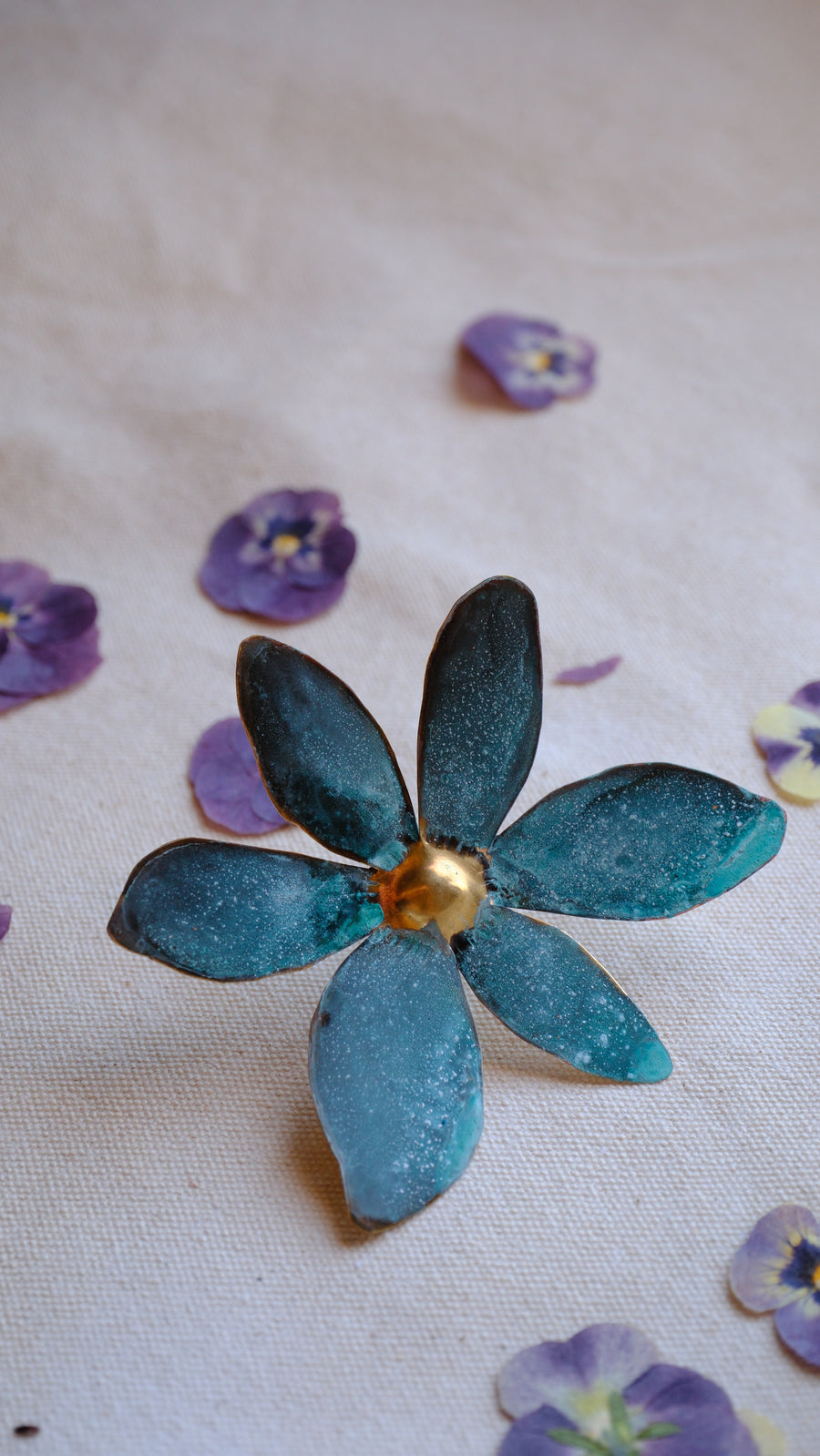 Anillo Flor de colibri