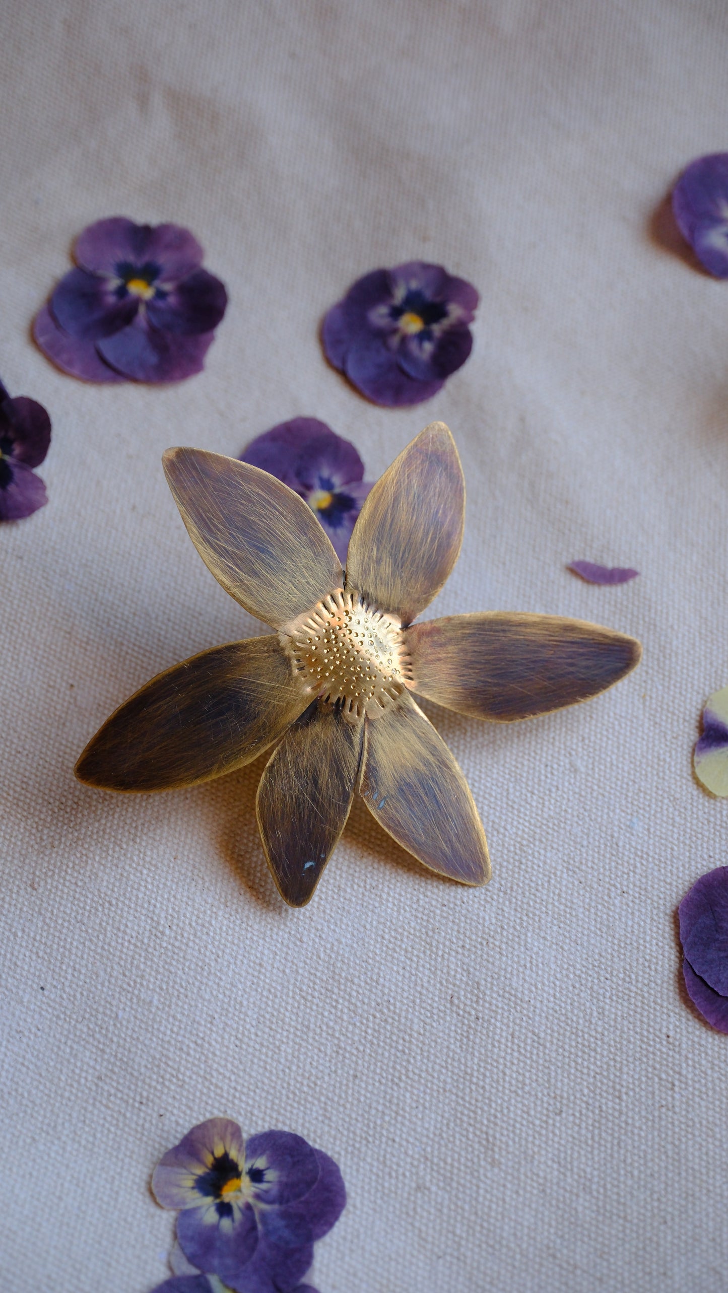 Anillo Flor de colibri