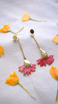 Personalized petal earrings