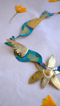 Collar tres colibries indiscretos