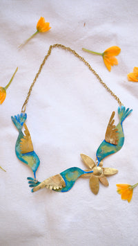 Collar tres colibries indiscretos