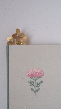 Señalador para libros hortensia