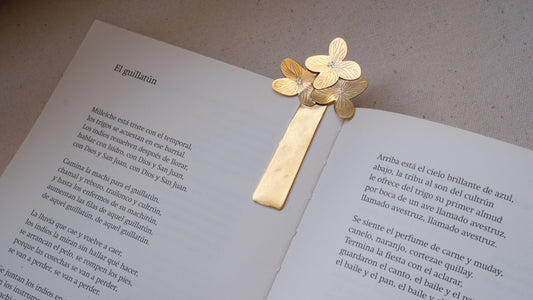 Señalador para libros hortensia