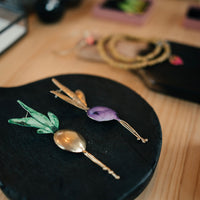 Pendientes Remolachas
