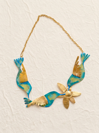 Collar tres colibries indiscretos