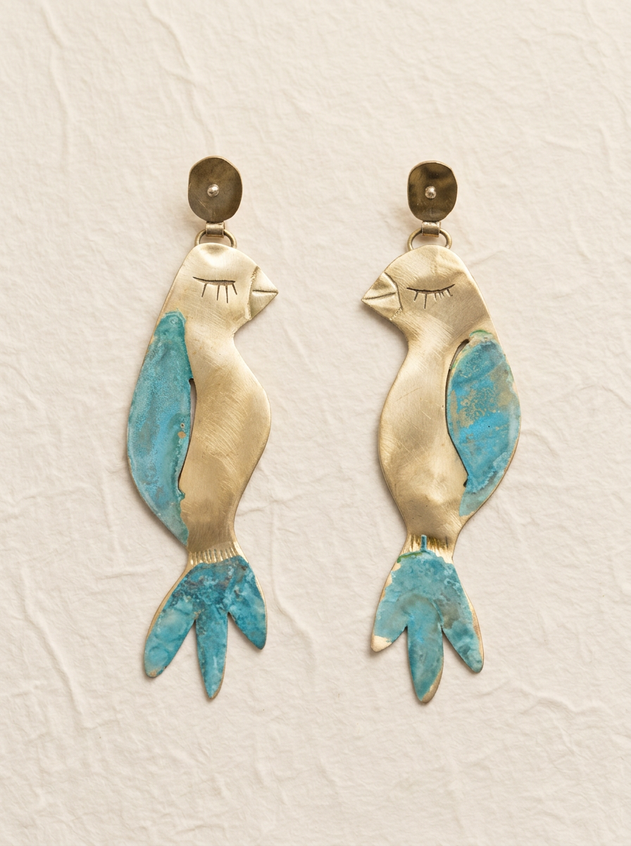 Pajaritos grandes pendientes grandes