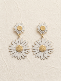 Pendientes de margaritas y girasoles