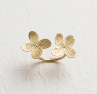 Anillo hortensia doble