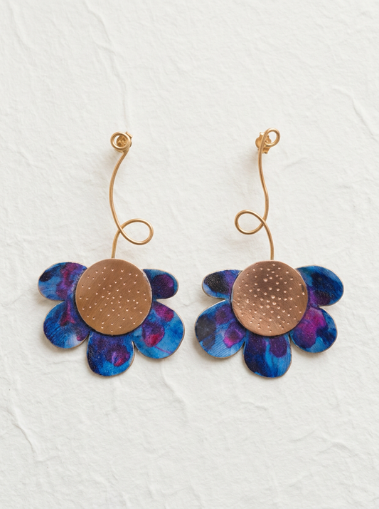 Pendientes flores campestres