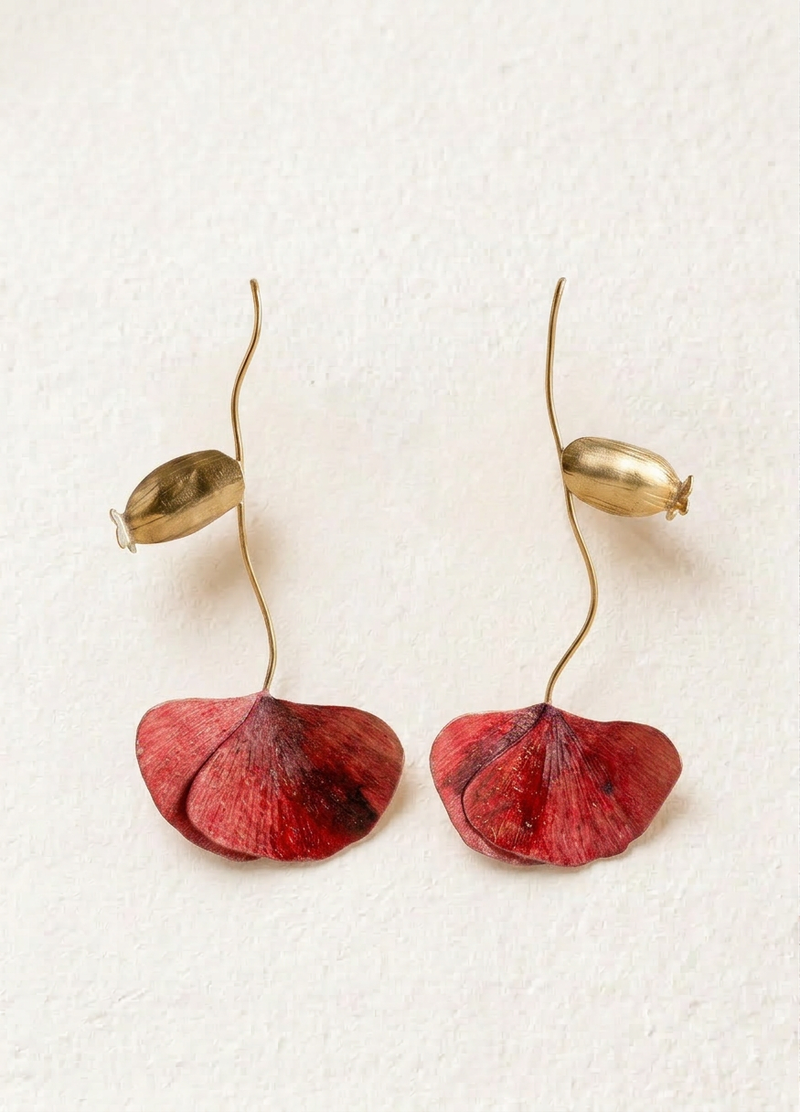 Pendientes Amapolas