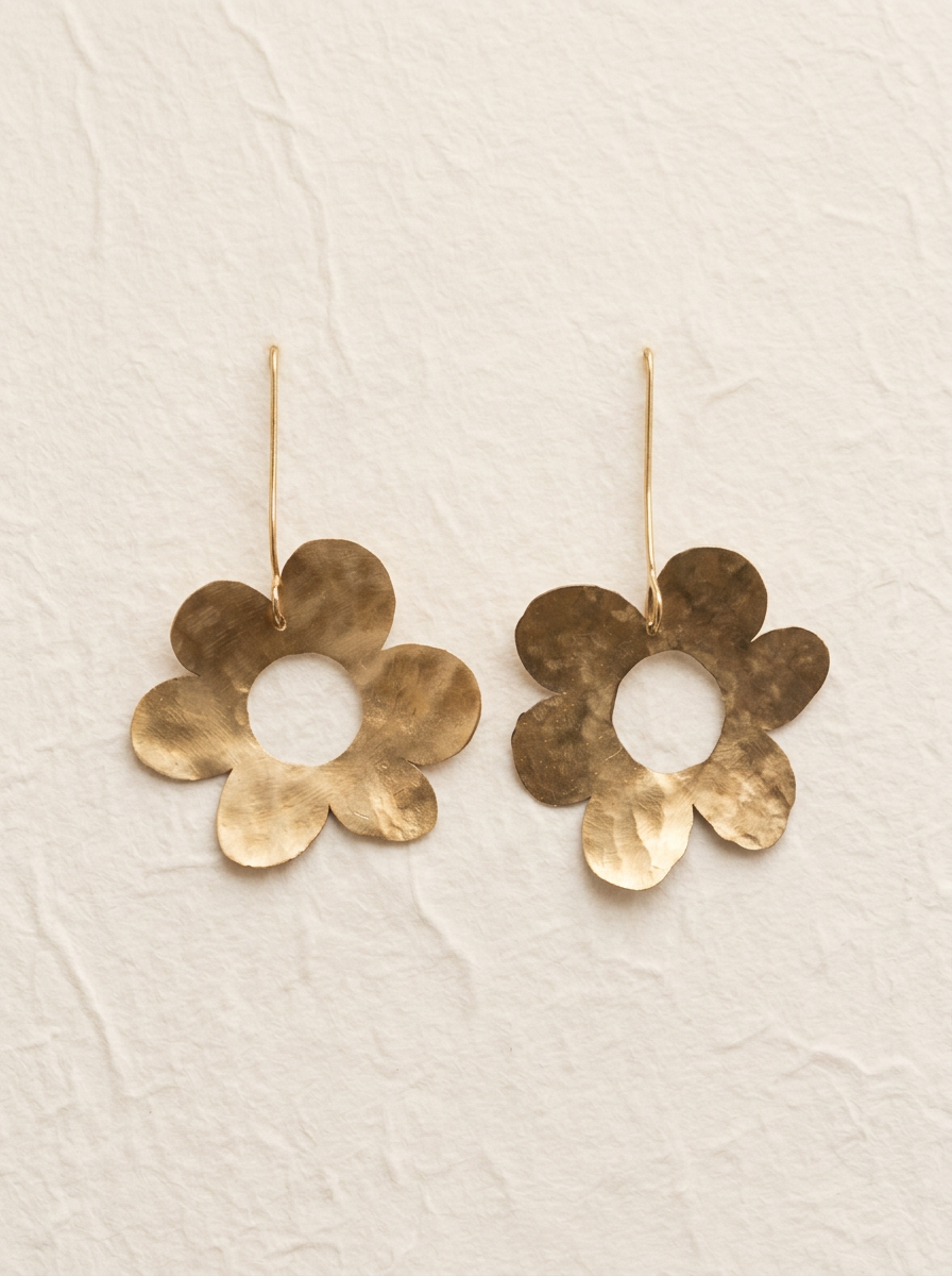 pendientes flor