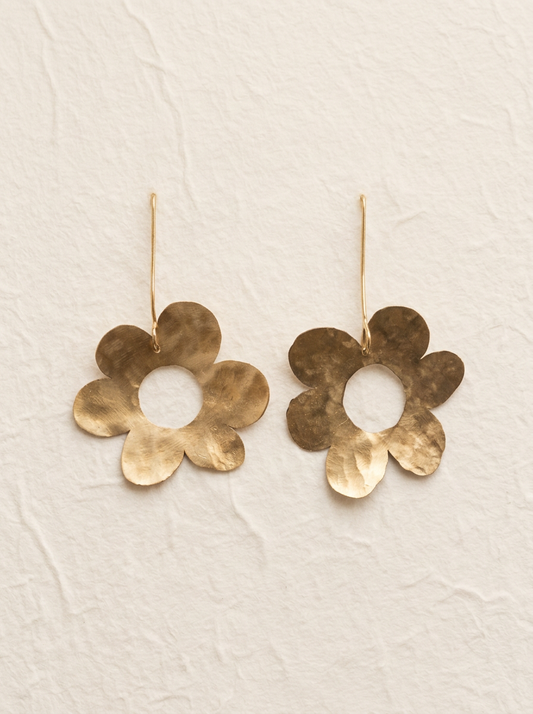 pendientes flor