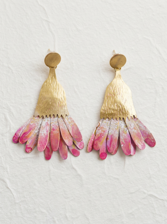 Pendientes pétalos gigantes