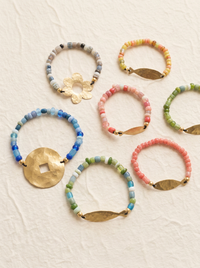 Pulseras gotitas de colores