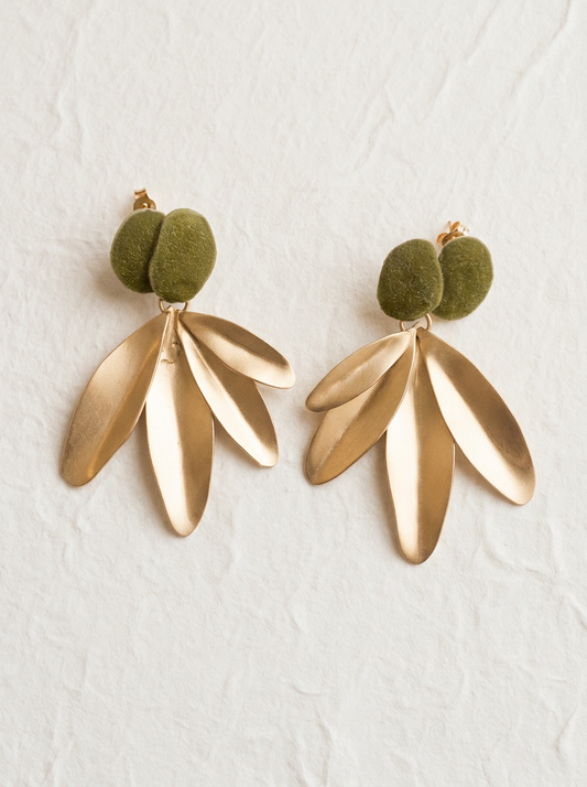 Pendientes Olivo Hojiblanca
