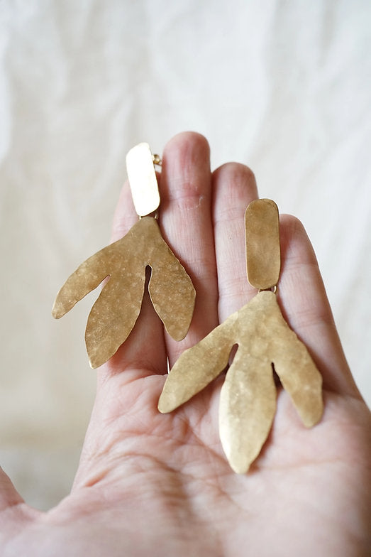Pendientes plumaje grandes