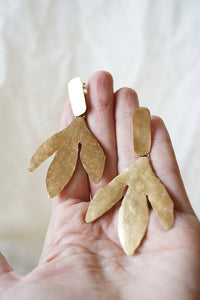 Pendientes plumaje grandes