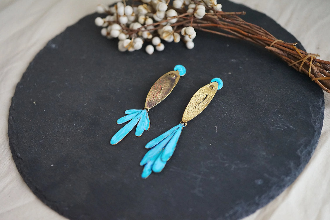 Pendientes peces Largos