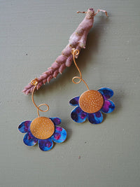 Pendientes flores campestres