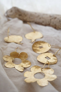 pendientes flor