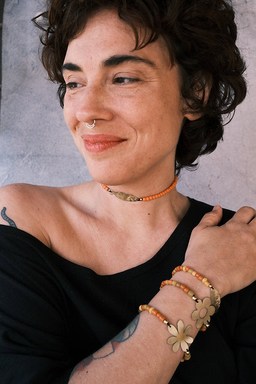 Choker pez gotitas de colores
