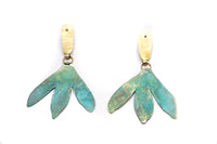 Pendientes plumaje grandes