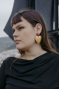 Pendientes milagritos corazón