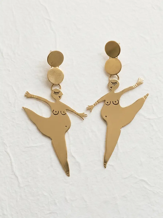 Pendientes bailarinas grandes