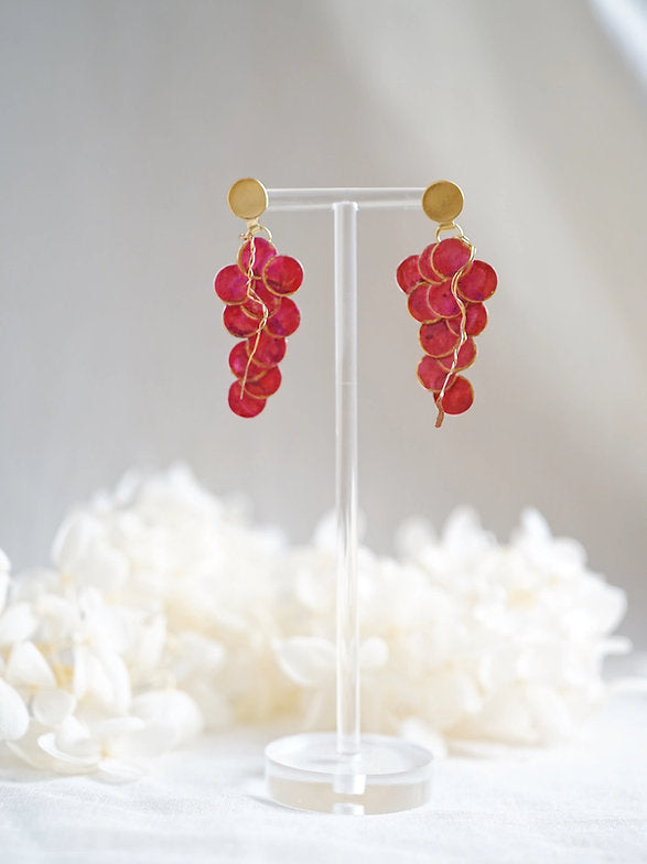 Pendientes uvas