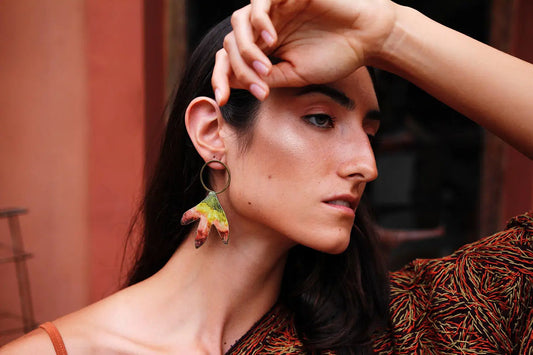 Footprint earrings