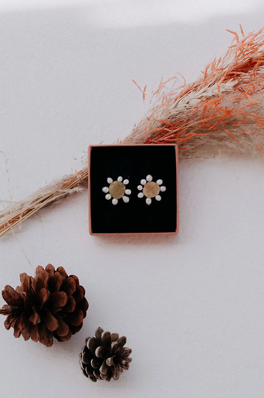 Pendientes las texturas de las flores