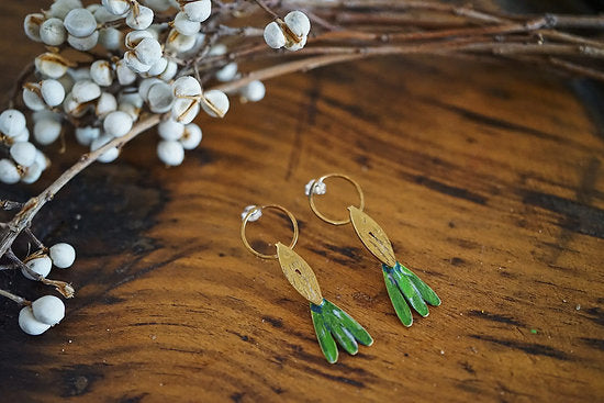 pendientes pequeños peces