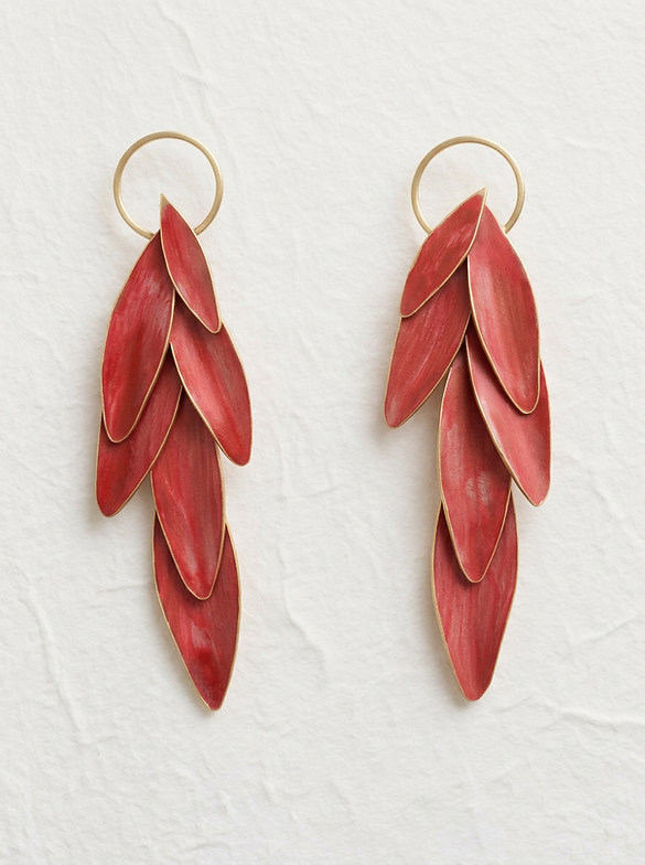 Pendientes hojas de olivo personalizado