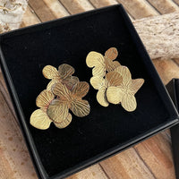 pendientes ramo de hortensias