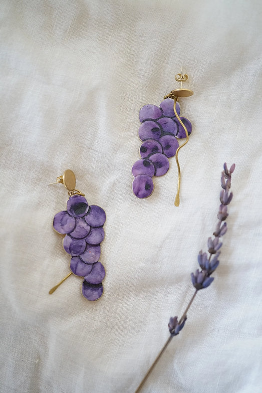 Pendientes uvas